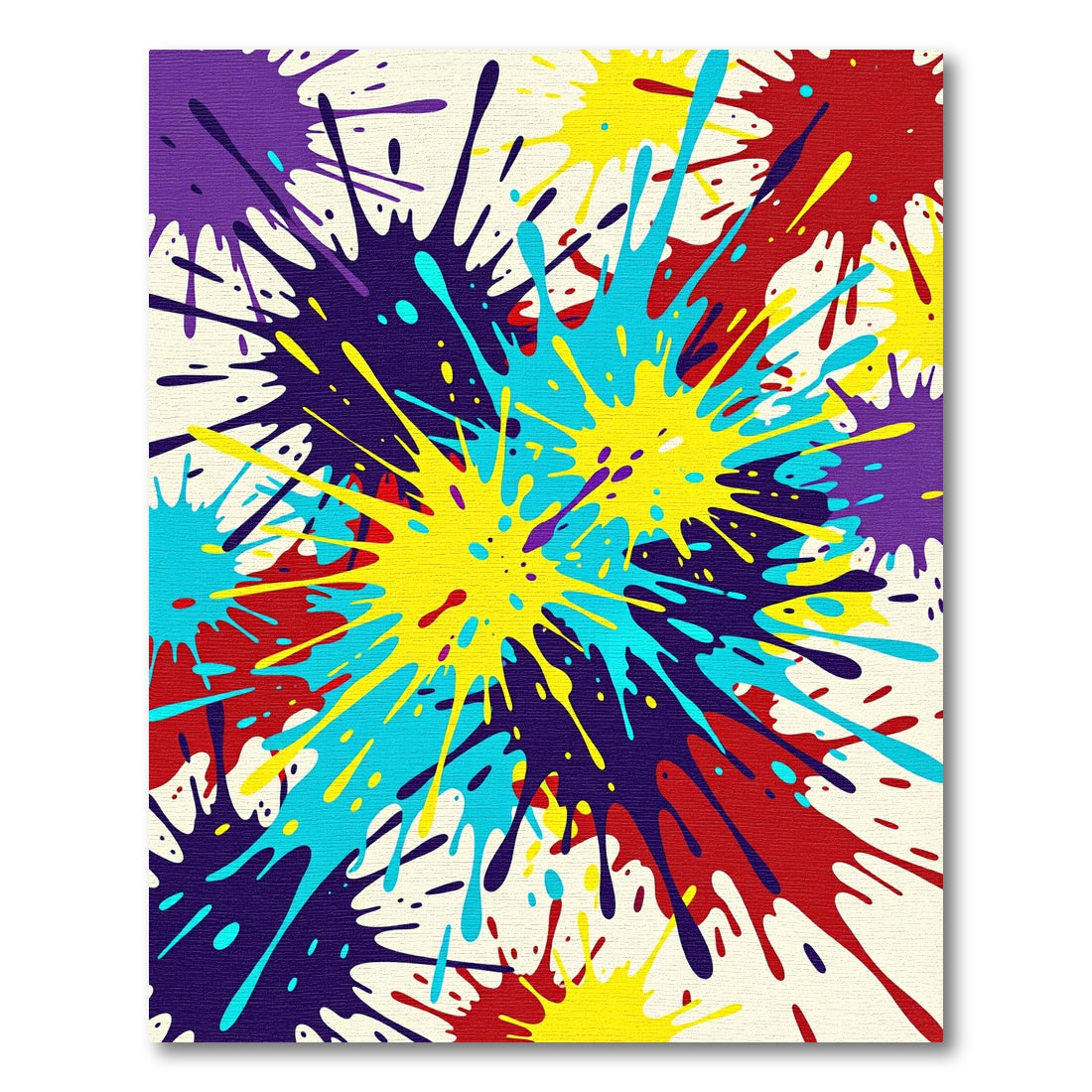 Vibrant Splash Art Explosion Rug