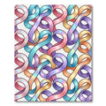 Iridescent Swirl Ribbon Collage Rug