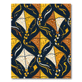 Golden Kite Dots With Navy Background Rug