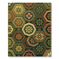 Hexagonal Floral Meadow Geometric Rug