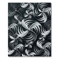 Dynamic Silver Propeller Vortex Rug
