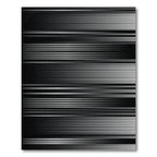 Modern Gray Horizontal Stripe Weave Rug