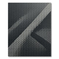 Modern Monochrome Geometric Interlocking Grid Rug