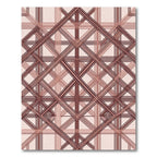 Brown Gradient Intersecting Diamond Rug