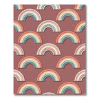 Retro Earthy Rainbow Arches Rug