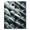 Monochrome Geometric Angular Abstract Rug
