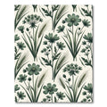 Sage Green Botanical Wheat Meadow Rug