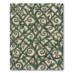 Elegant Green Trellis Garden Vine Rug