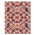 Orange Burst Diamond Starburst Rug