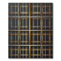 Art Deco Gold Gray Lattice Rug
