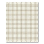 Minimalist Tan Cream Grid Block Rug