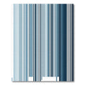 Deep Blue Vertical Stripe Gradient Rug