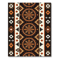 Earthy Southwestern Geometric Sun Burst Rug