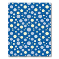 Blue Yellow Gray Scattered Circles Rug
