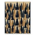 Minimalist Forest Pine Tree Woodland Rug