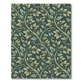 Sage Leaf Swirl Botanical Trellis Rug