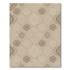 Neutral Contemporary Dotted Medallion Rug