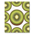 Vibrant Green Sliced Kiwi Fruit Rug