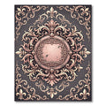 Ornate Blush Damask Fleurette Medallion Rug