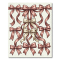 Elegant Rose Ribbon Bow Arrangement Rug
