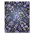 Enchanted Purple Lilac Starry Meadow Rug