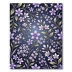 Enchanted Purple Lilac Starry Meadow Rug