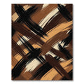 Abstract Brushstroke Earth Tones Rug