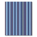 Deep Blue Purple Vertical Stripe Rug