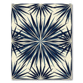 Navy Celestial Starburst Geometric Star Rug