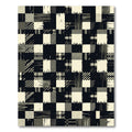 Distressed Patchwork Geometric Arrangement Rug