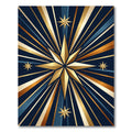 Golden Art Deco Radiant Starburst Rug