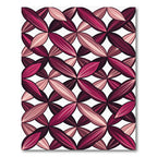 Orchid Petal Interlocking Geometric Rug