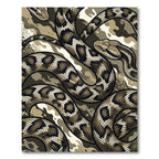 Camo Serpentine Reptile Landscape Rug