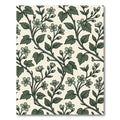 Botanical Sage Blossom Vine Illustration Rug