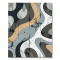 Abstract Sandy Wave Splatter Rug