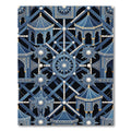 Blue Golden Gazebo Star Medallion Rug