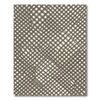 Earthy Brown Woven Crosshatch Rug