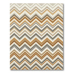 Modern Earthy Chevron Zigzag Area Rug