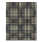 Modern Gold Dot Gradient Rug