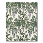 Elegant Wisteria Vine Botanical Cream Rug