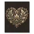 Ornate Golden Acanthus Heart Leaf Rug