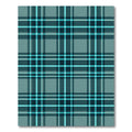 Teal Blue Classic Tartan Plaid Rug