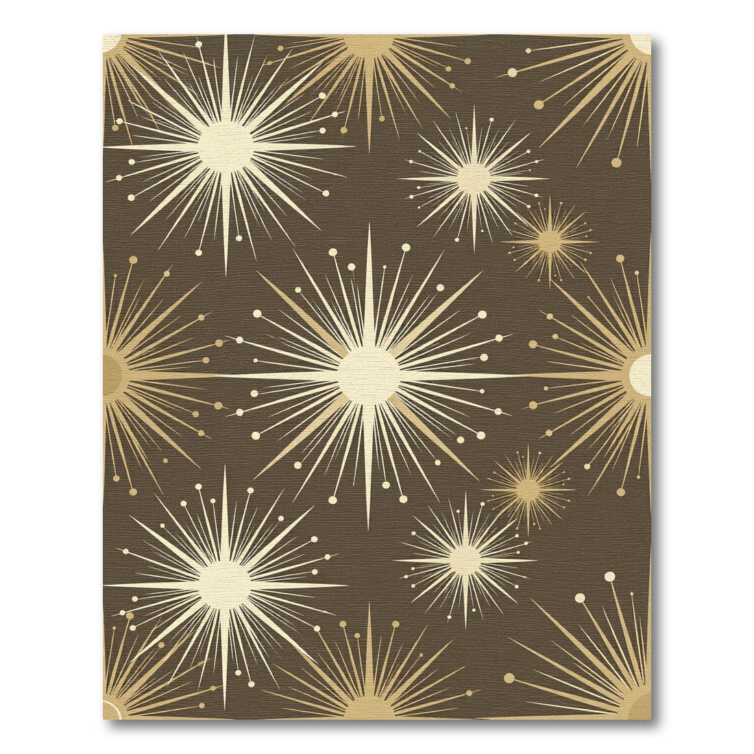 Golden Starburst Abstract Radiance Rug