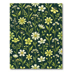 Verdant Woodland Botanical Floral Collage Rug