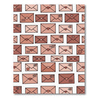 Romantic Envelopes Geometric Arrangement Rug
