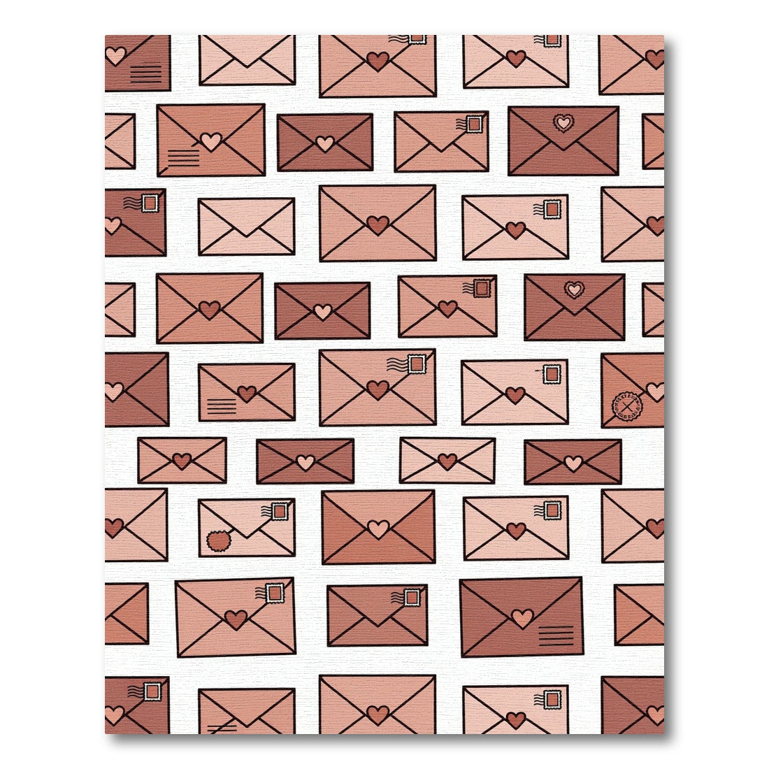 Romantic Envelopes Geometric Arrangement Rug