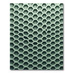 Earthy Sage Geometric Honeycomb Grid Rug