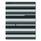 Grayscale Horizontal Stripe Minimalist Rug