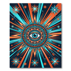 Cosmic Eye Sunburst Rug