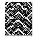 Monochromatic Geometric Aztec Arrow Rug